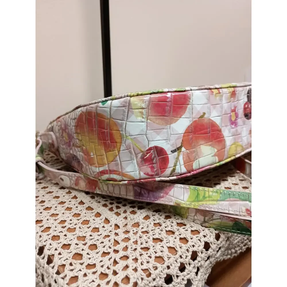 NWOT BRAHMIN Shayna leather Crossbody Fruit Salad Ombre Melbourne